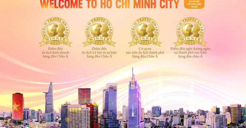 TP.Hồ Chí Minh được vinh danh tại Giải thưởng Du lịch Thế giới (World Travel Awards - WTA) 2025 TP.Hồ Chí Minh được vinh danh tại Giải thưởng Du lịch Thế giới (World Travel Awards - WTA) 2025